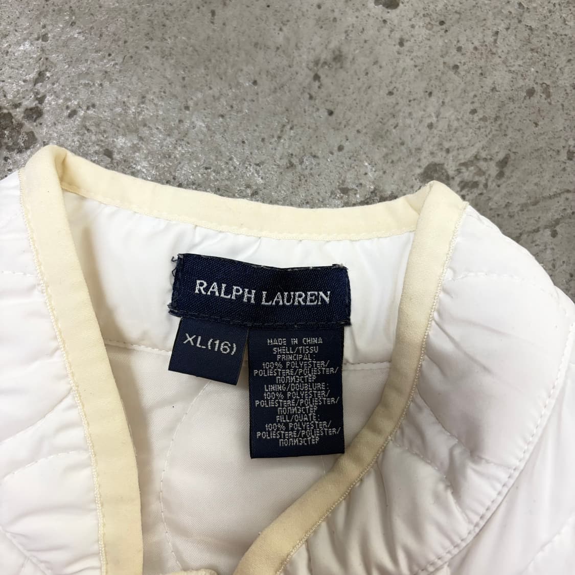 폴로 화이트 퀼팅 누빔 자켓[2127] 상품이미지6