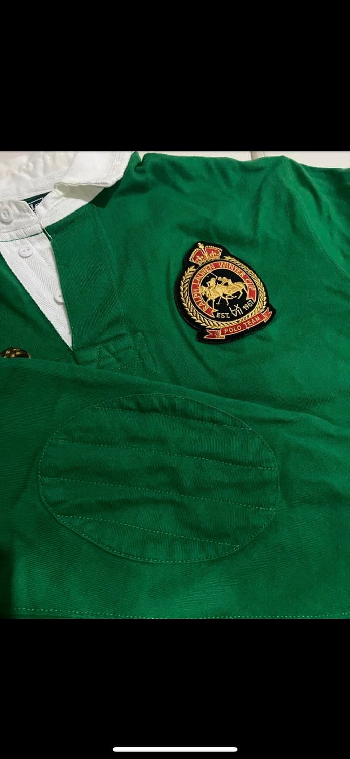 [POLO vintage] 폴로 럭비티셔츠 green L 상품이미지4
