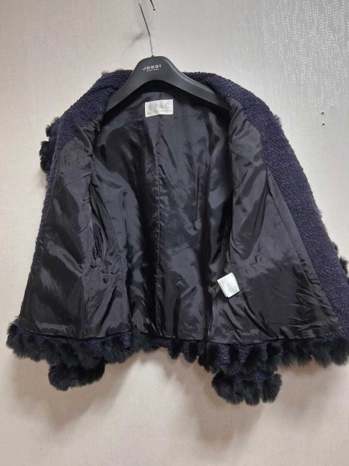 S T A C 일본구제 네이비 진보라 모직 숏쟈켓 여성 66 
원산지 일 상품이미지4