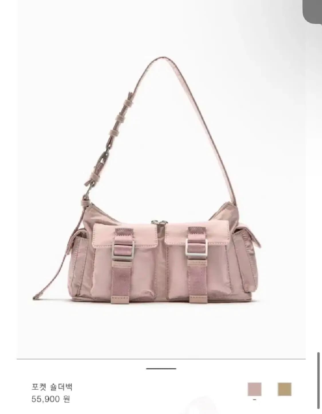 자라 포켓 숄더백 모브 바이올렛 핑크 상품이미지1