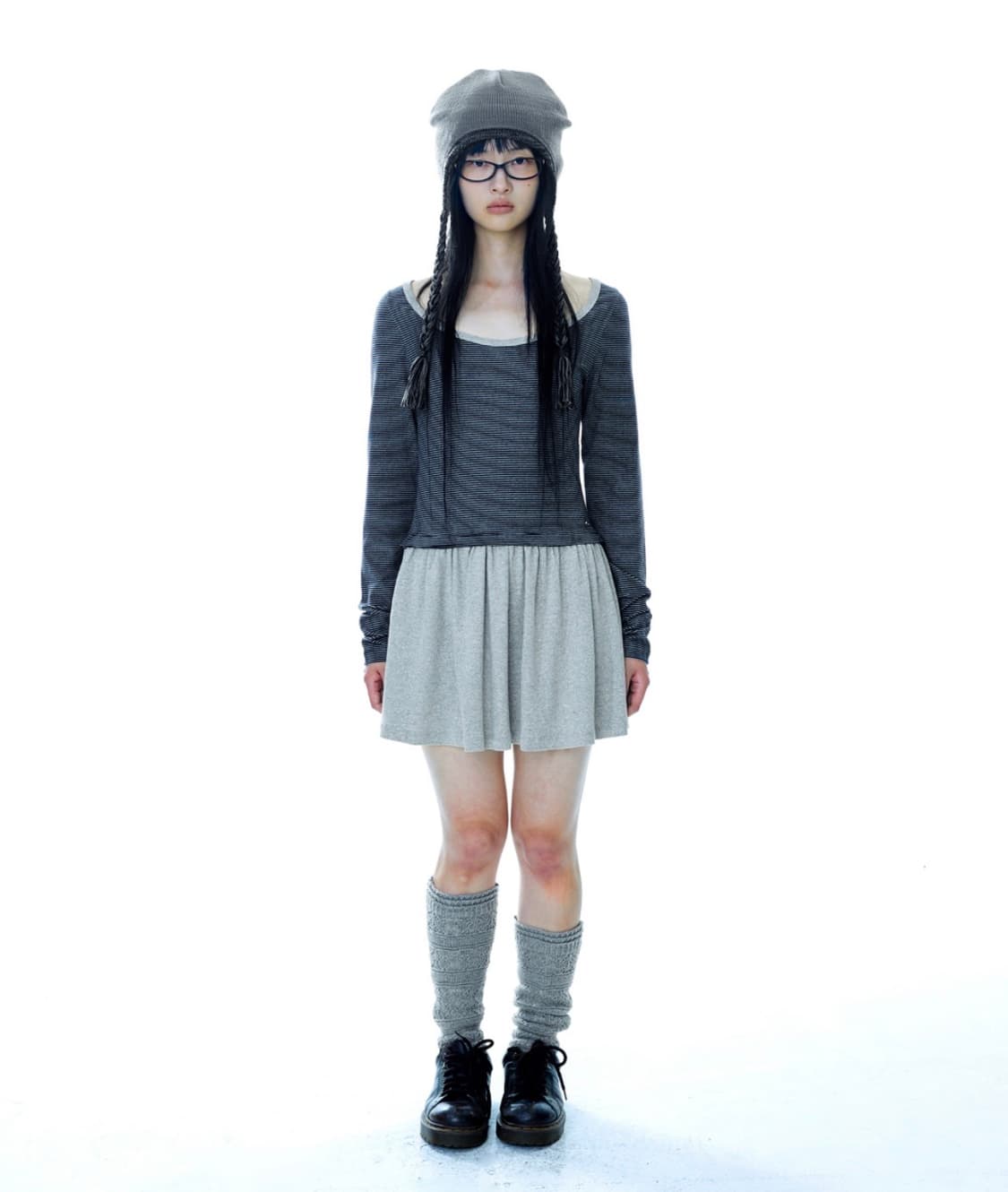 coyseio coy stripe dress navy 상품이미지2