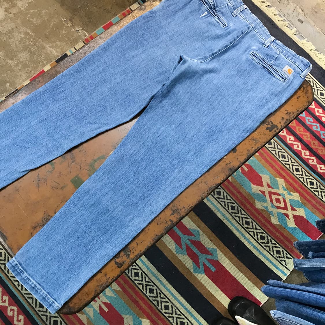 칼하트 중청 트라우저 데님 팬츠 청바지 허리 38 빅사이즈 상품이미지2