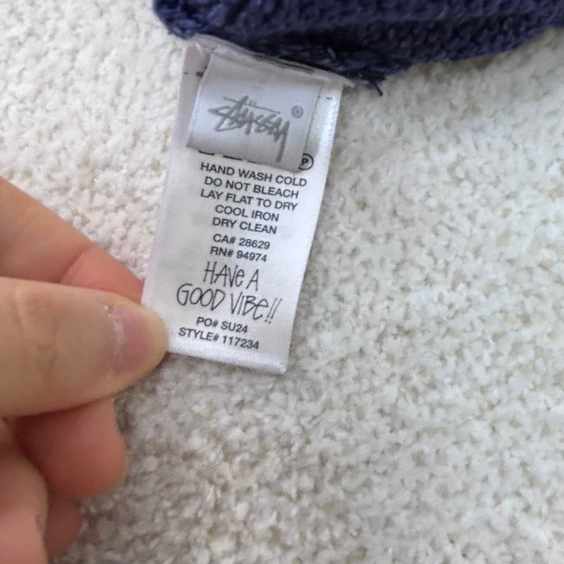 S 스투시 루즈 니트 린넨 베스트 0306E 상품이미지4