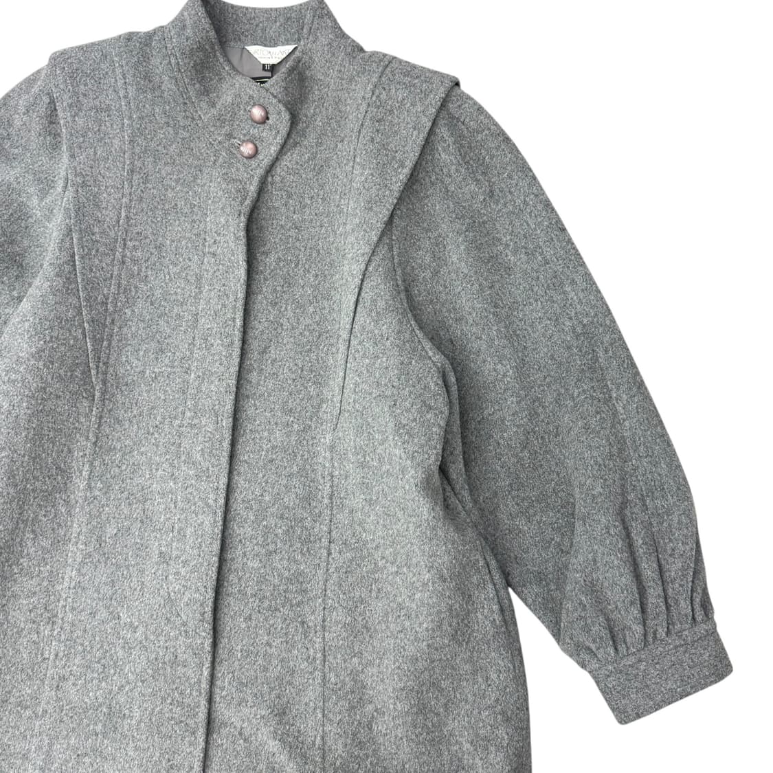 JPN 램스울 그레이 하프코트 상품이미지5