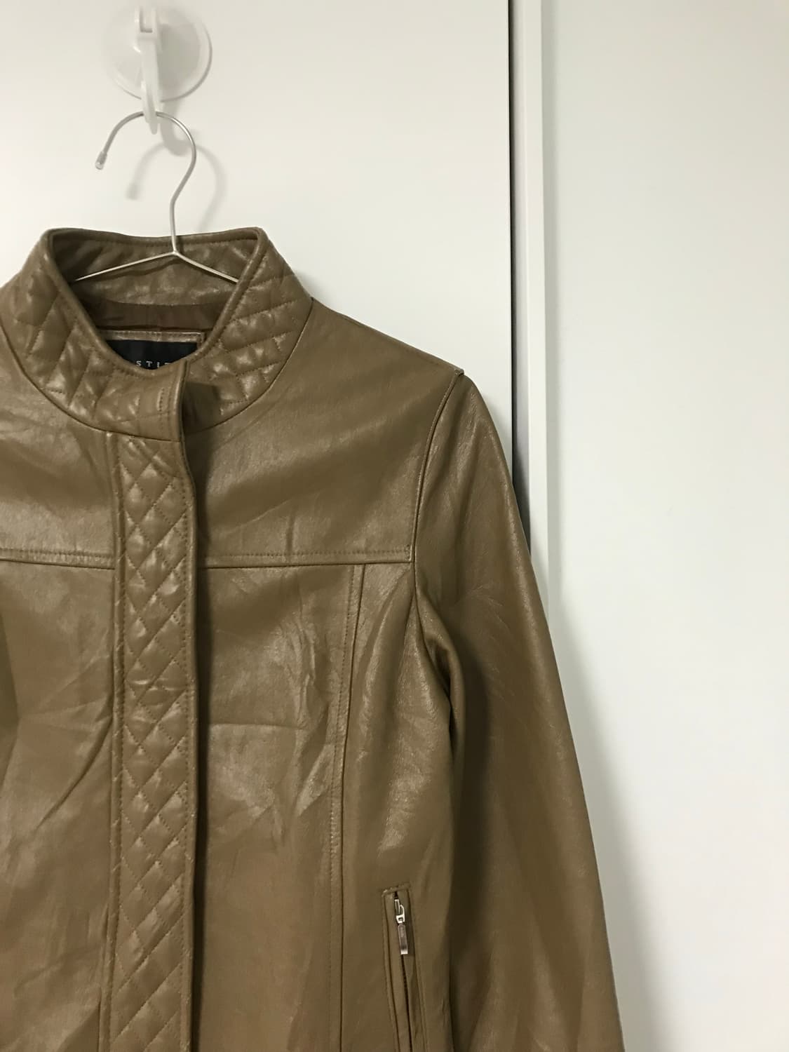 vintage zip-up leather jacket 상품이미지6