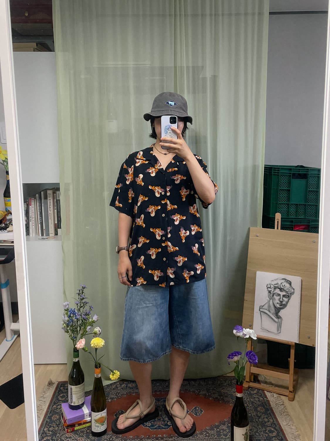 도쿄 디즈니 리조트 티거 알로하 셔츠 상품이미지5