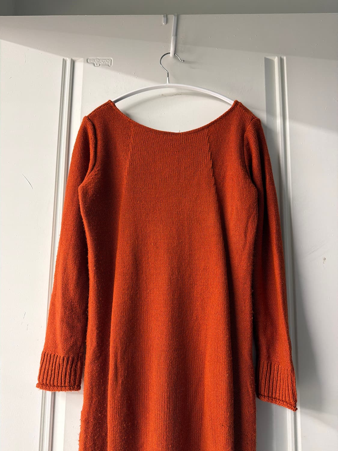 일본빈티지 브릭오렌지 니트 롱원피스 상품이미지9