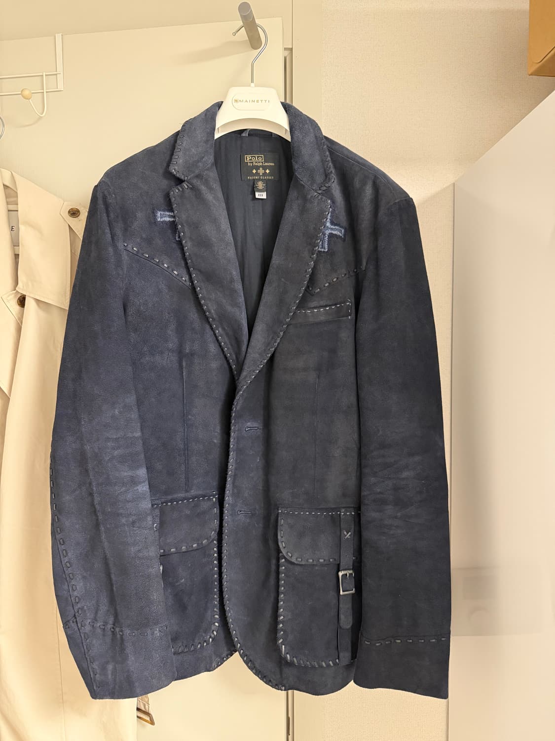 폴로 x 나이오미 글래시스 스웨이드 스포츠코트 L rrl 상품이미지3