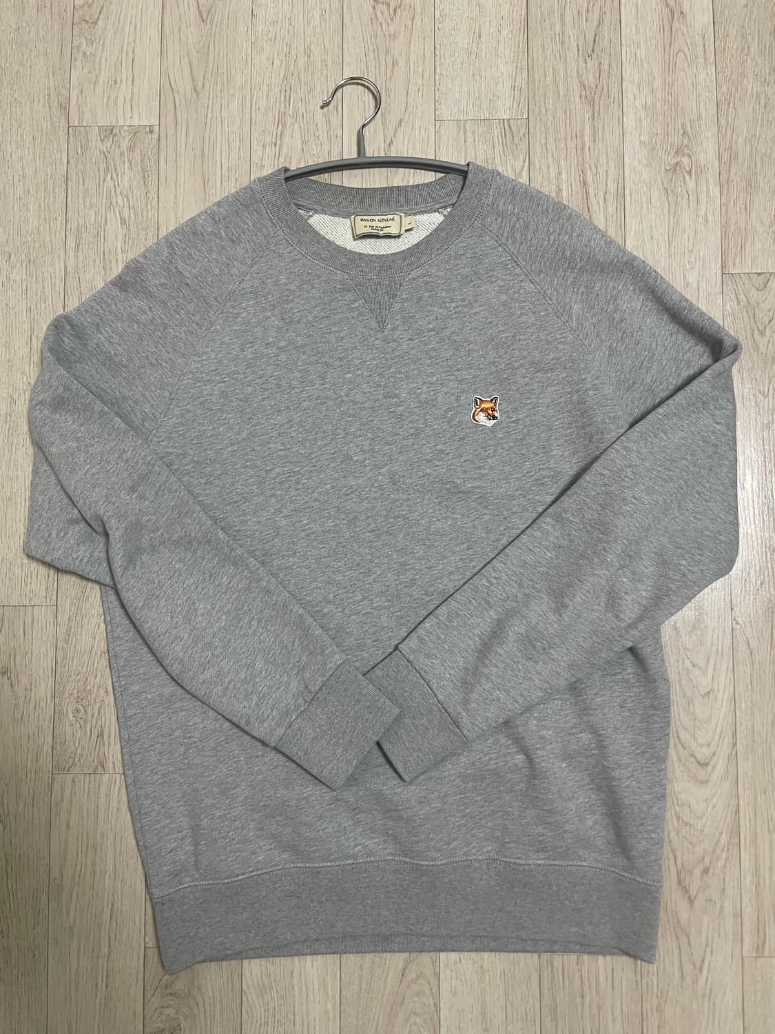 메종키츠네 회색 맨투맨 L 상품이미지1