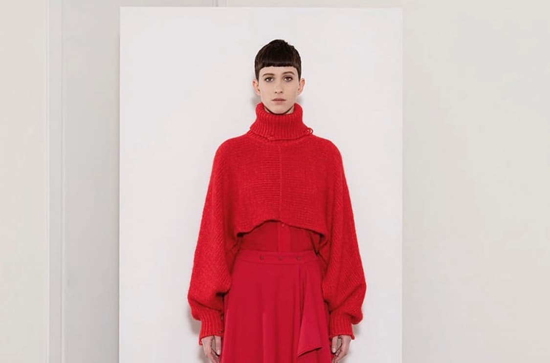 Maison Flaneur 메종 플라네르 레드 크롭 터틀넥 상품이미지6