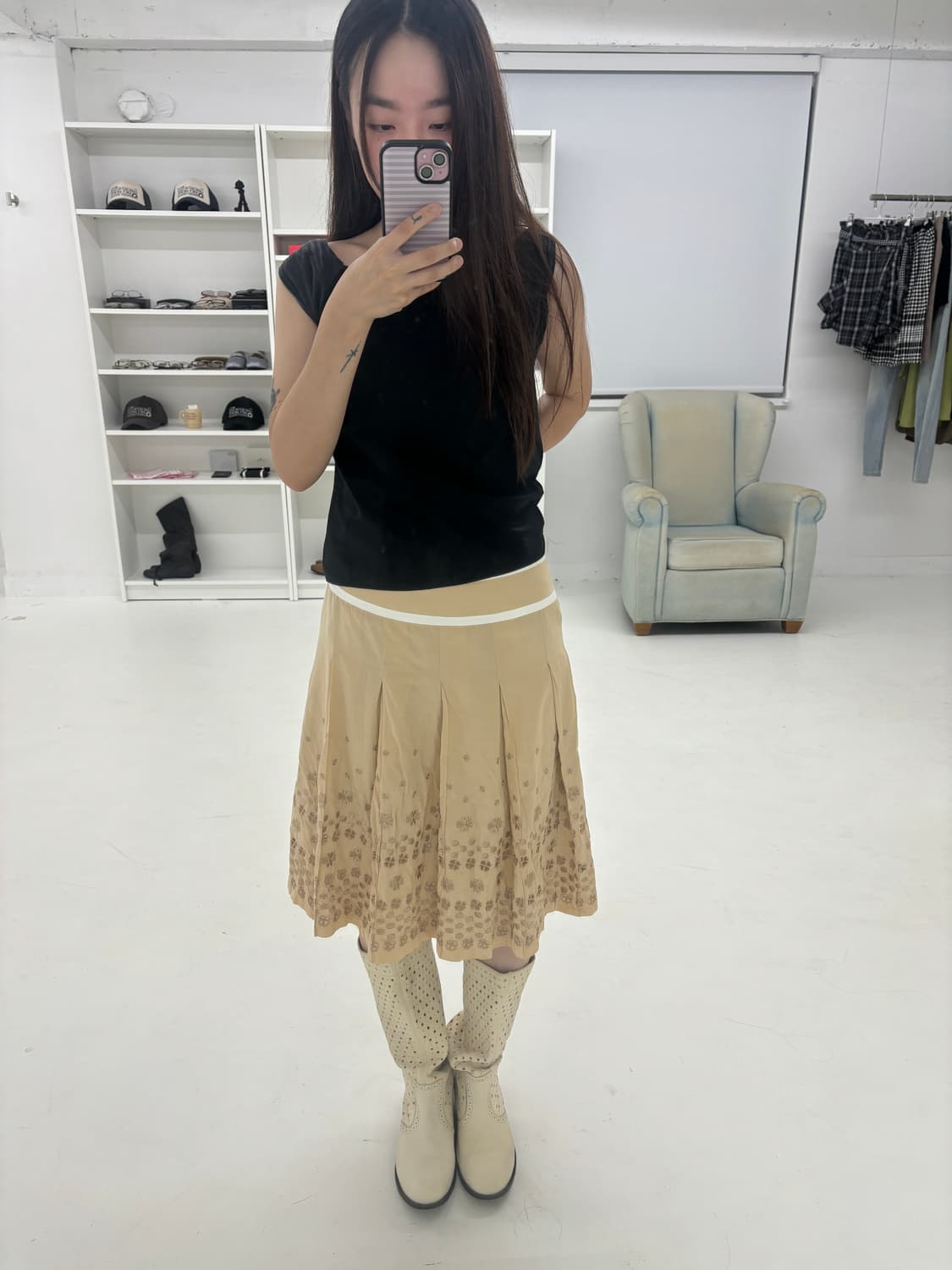 Courreges 미디 스커트 상품이미지5