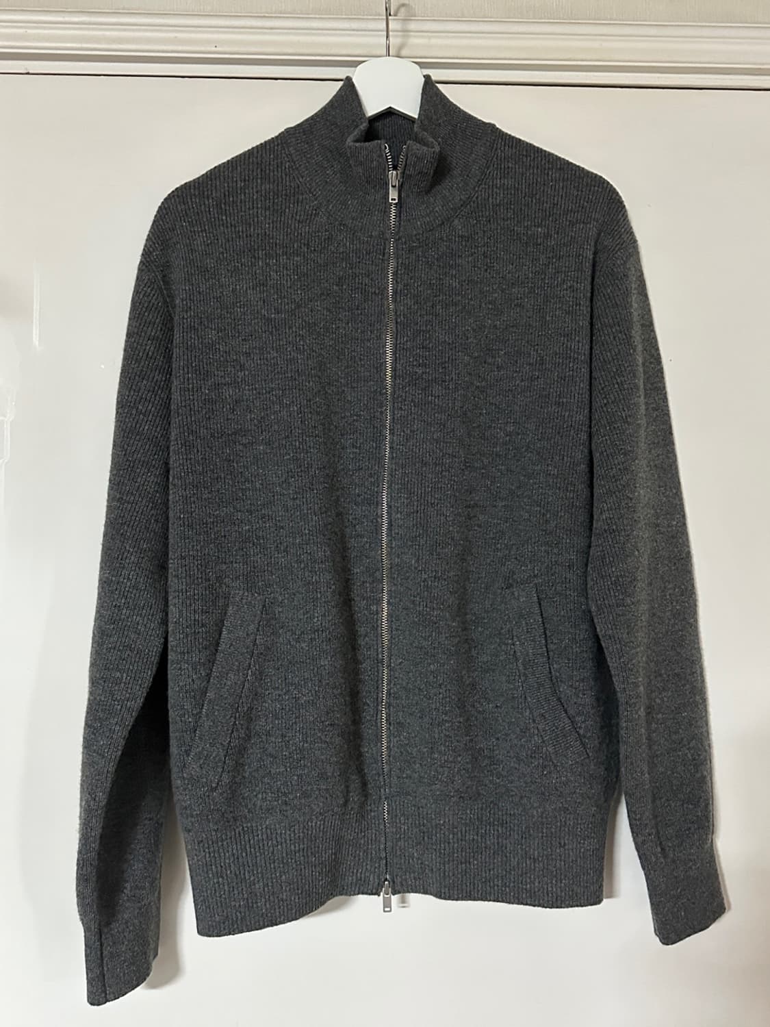 포터리 풀집업니트 챠콜그레이 2 상품이미지2