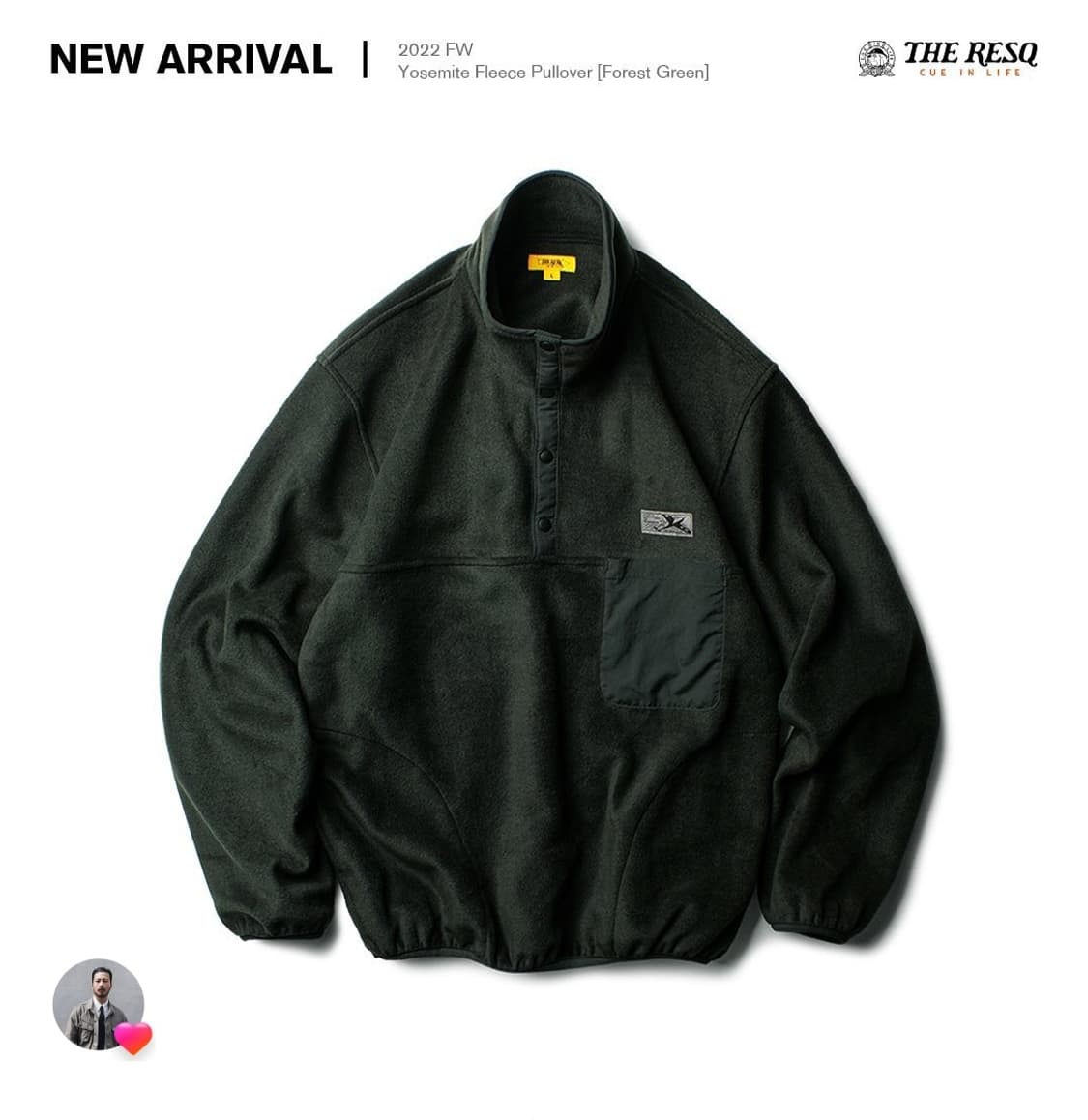 [구매 XL] 더레스큐 22fw 요세미티 플리스 그린 XL TheResQ 상품이미지1