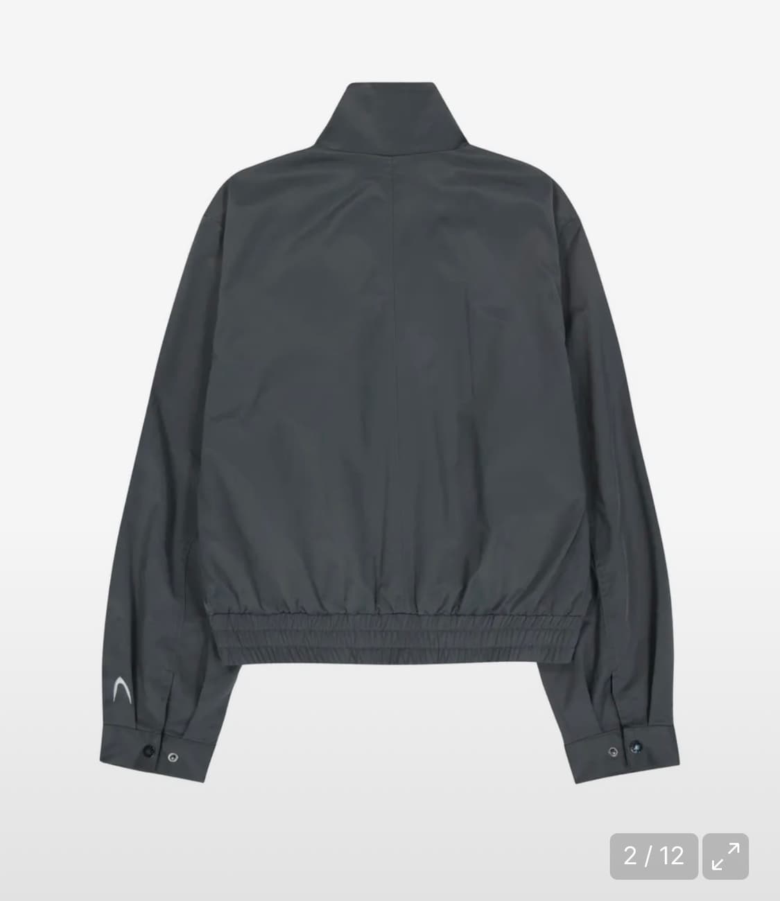 아캄 하이넥 버튼 자켓 다크 그레이 1사이즈 상품이미지2