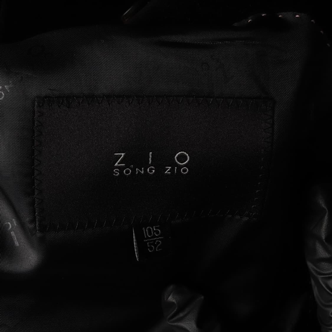 ZIO SONGZIO 블랙 벨벳 테일러드 재킷 XL 상품이미지5