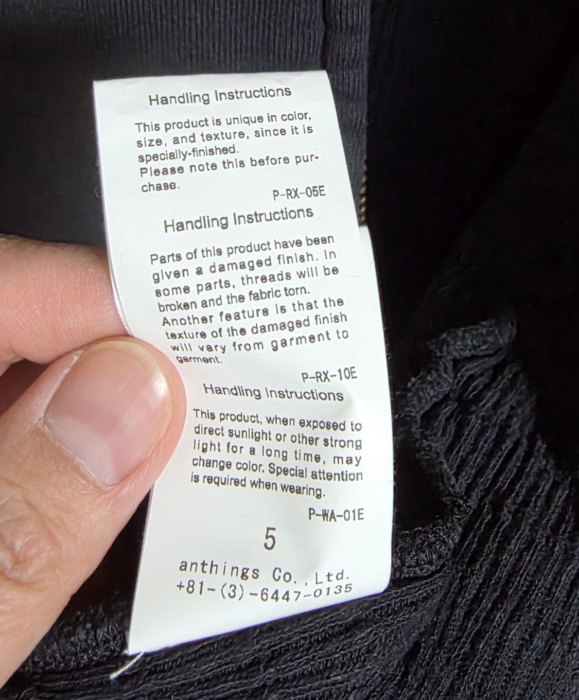 A.PRESSE 25AW 블랙 데미지 후드집업 5size 상품이미지7