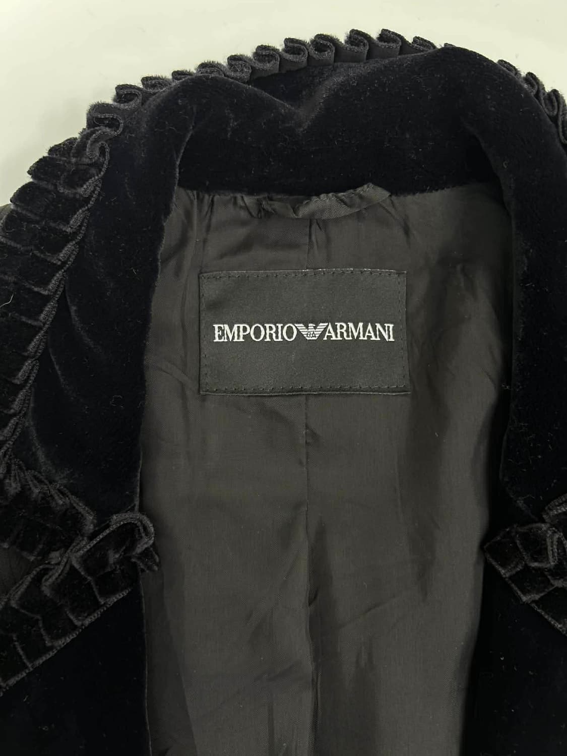 [38] 엠포리오 아르마니 매장판 벨벳 트림 테일러드 블레이져 자켓 상품이미지5