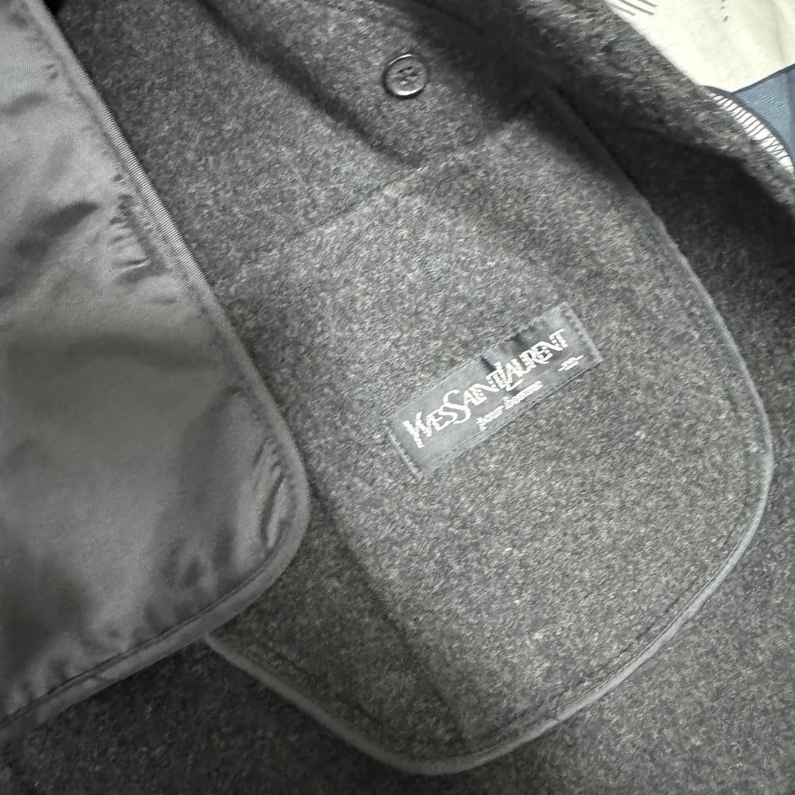 입생로랑 캐시미어 울코트 100 L사이즈  상품이미지6