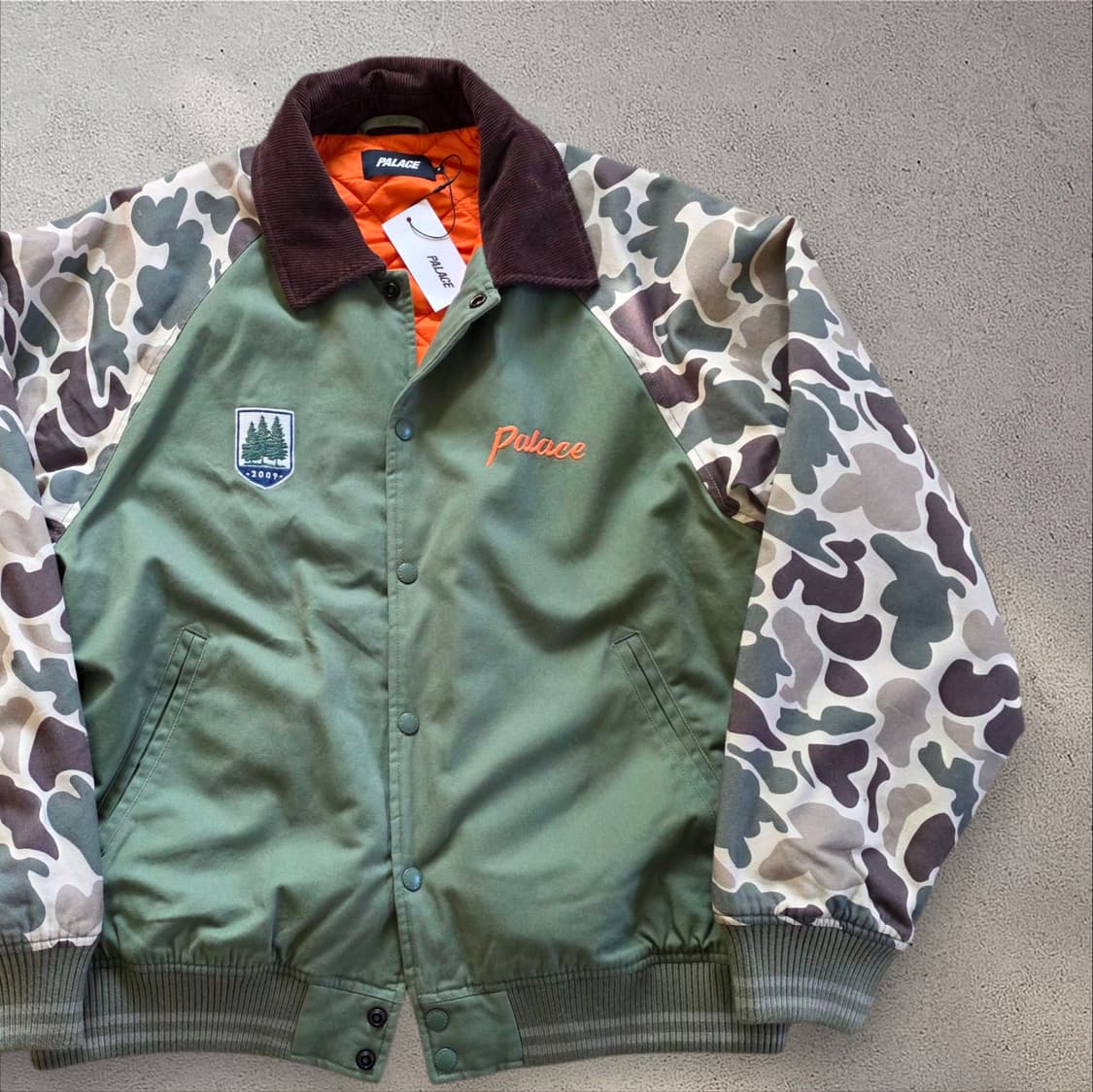 Palace 팔라스 25FW 희귀 꿩자수 아메카지 MA-1 자켓 점퍼 패 상품이미지2