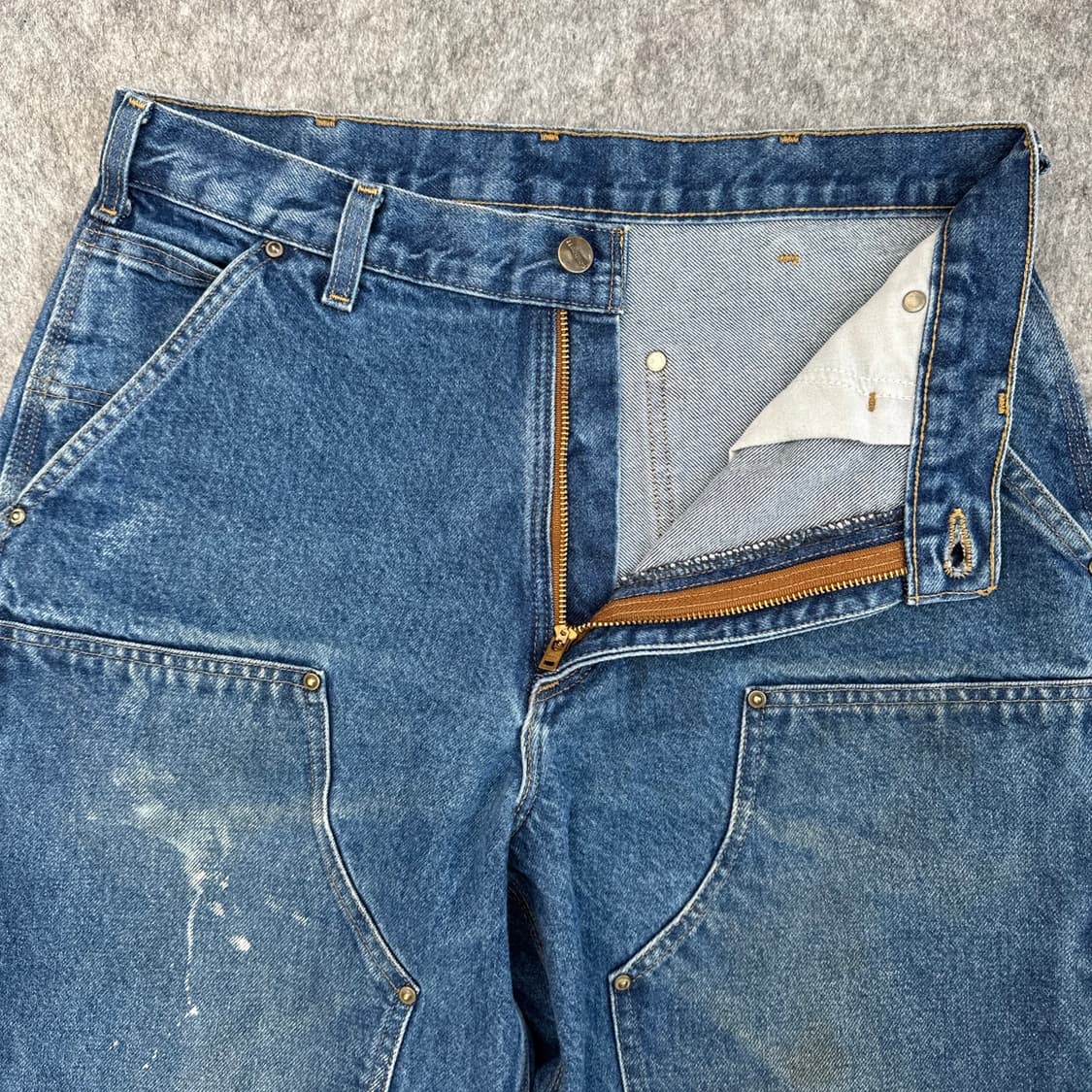 [33X30] 칼하트 B73 DST 더블니 데님 팬츠 루즈 오리지널 핏 상품이미지6