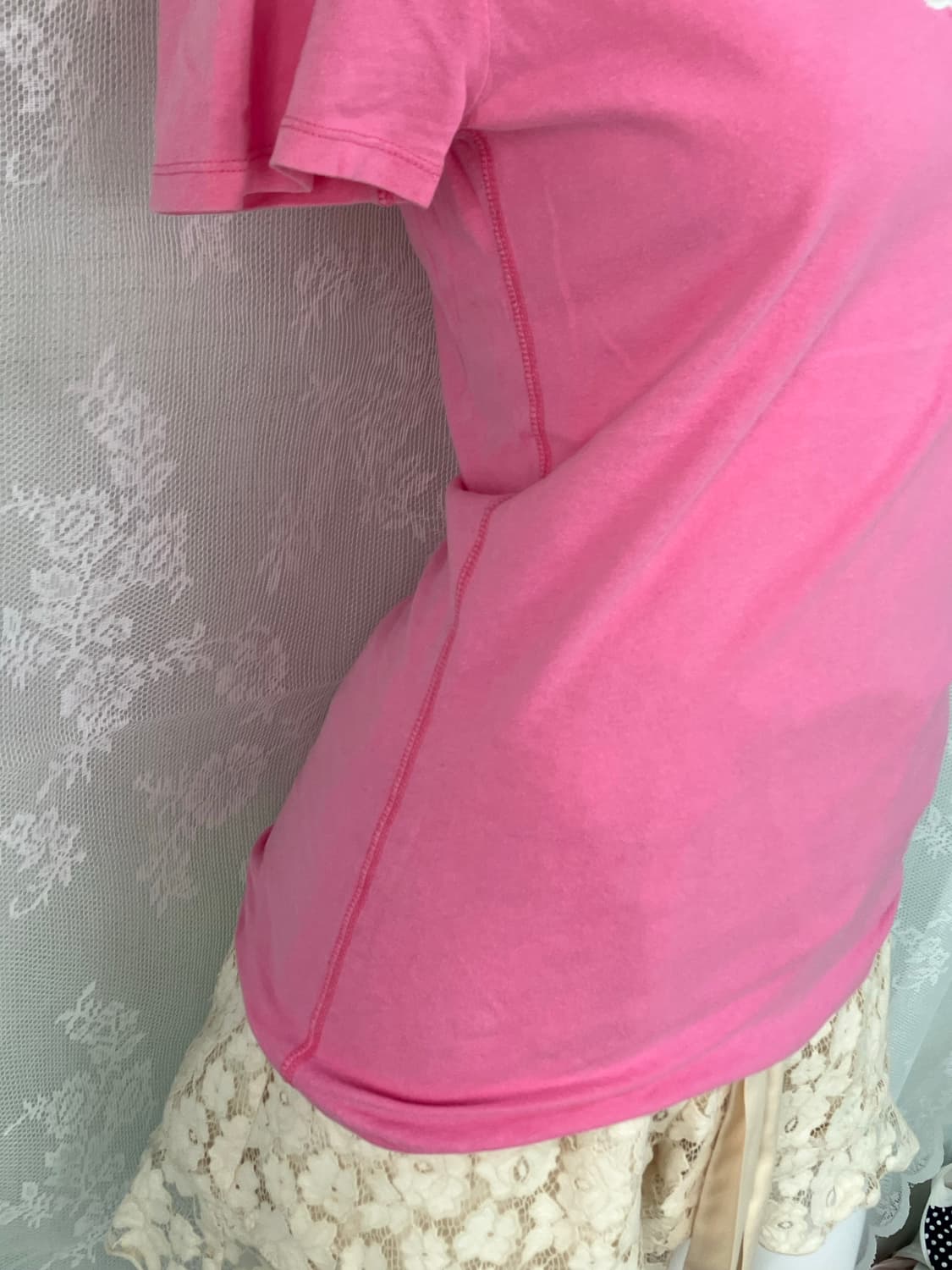 빈티지 아베크롬비 베이비 핑크 반팔 1054 y2k 스트릿 갸루 펑키 일 상품이미지9