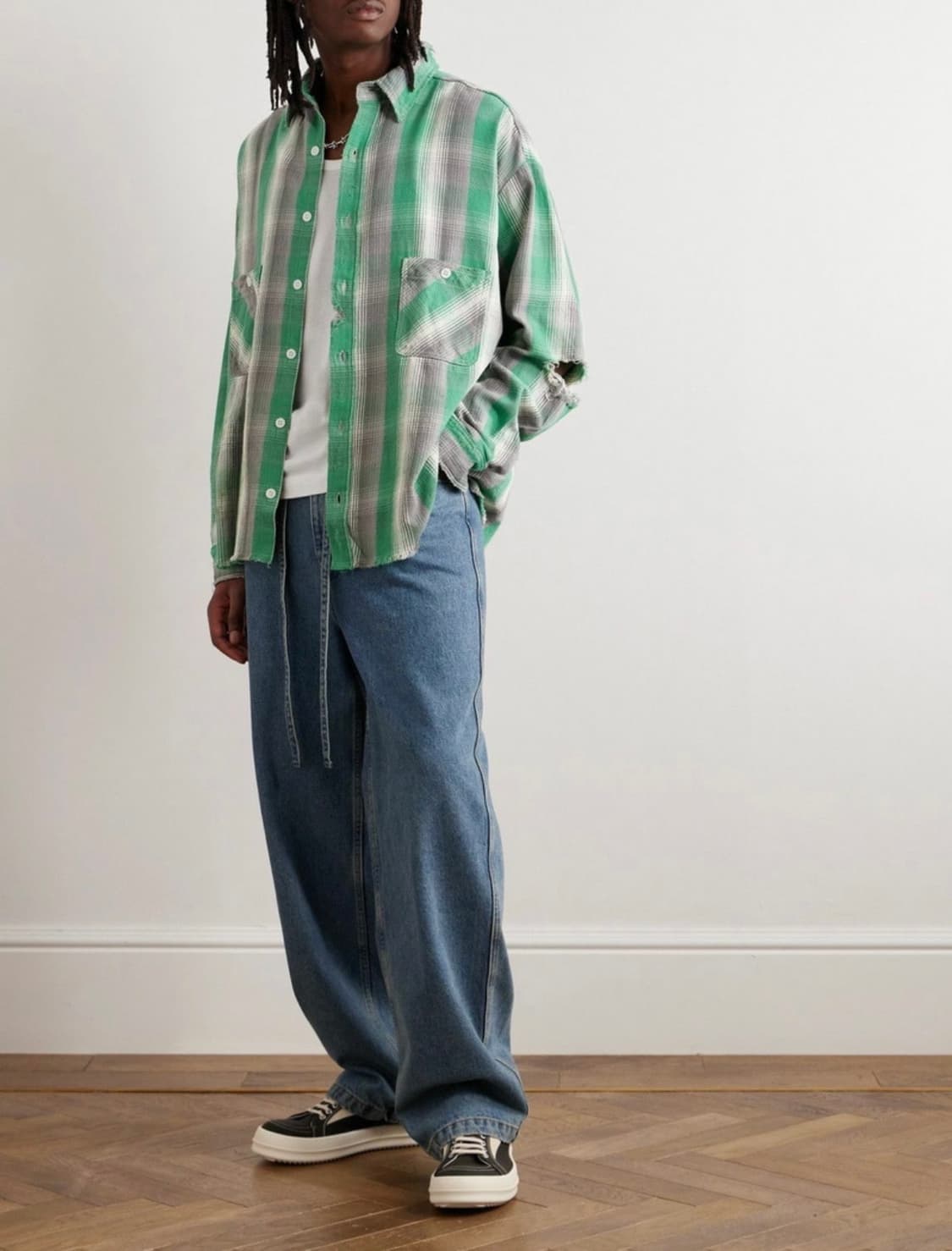 세인트미카엘 셔머아일랜드 플란넬 셔츠 M 상품이미지7