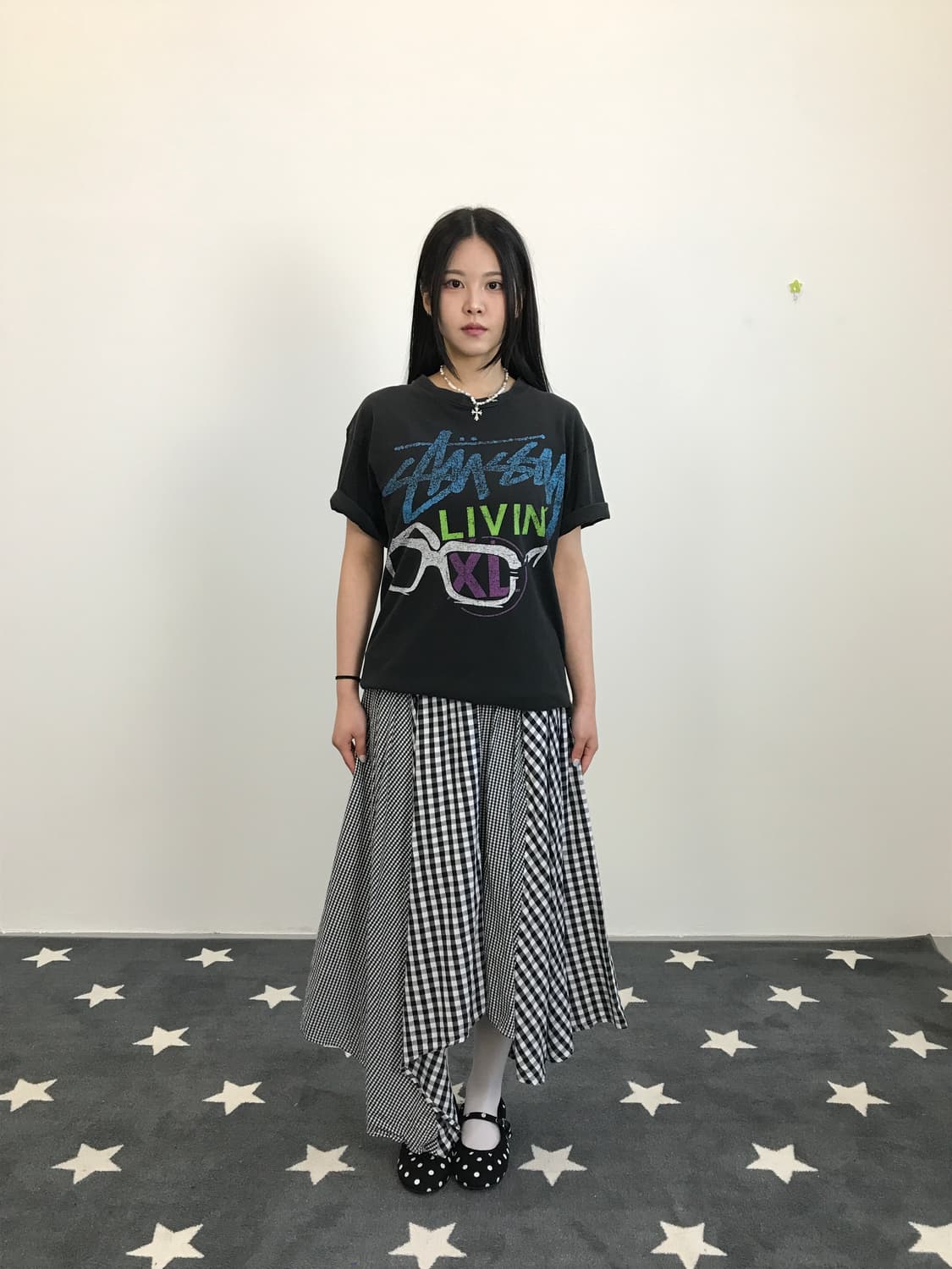 00's Stussy Livin Graphic T-Shirt 상품이미지1