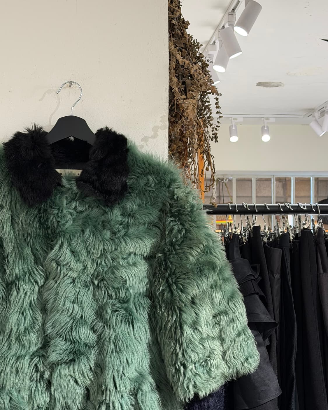 마르니 그린 윈터 에디션 2012 리얼퍼 램 시어링 퍼 자켓 상품이미지3