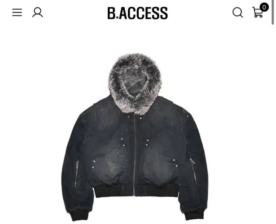 비엑세스 데님 퍼 자켓 상품이미지1