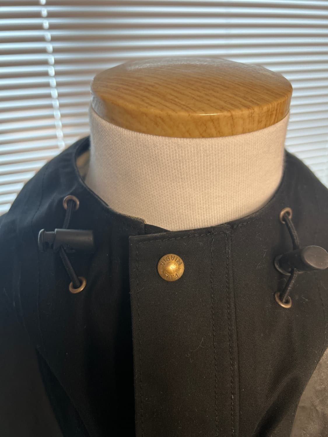 VISVIM 올드비즈빔 올블랙 하드리안 소가죽믹스 고어텍스 자켓  XL 상품이미지3