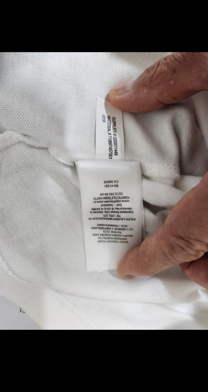 [정품] 폴로 랄프로렌 빅포니 카라티 화이트 (M) 상품이미지6