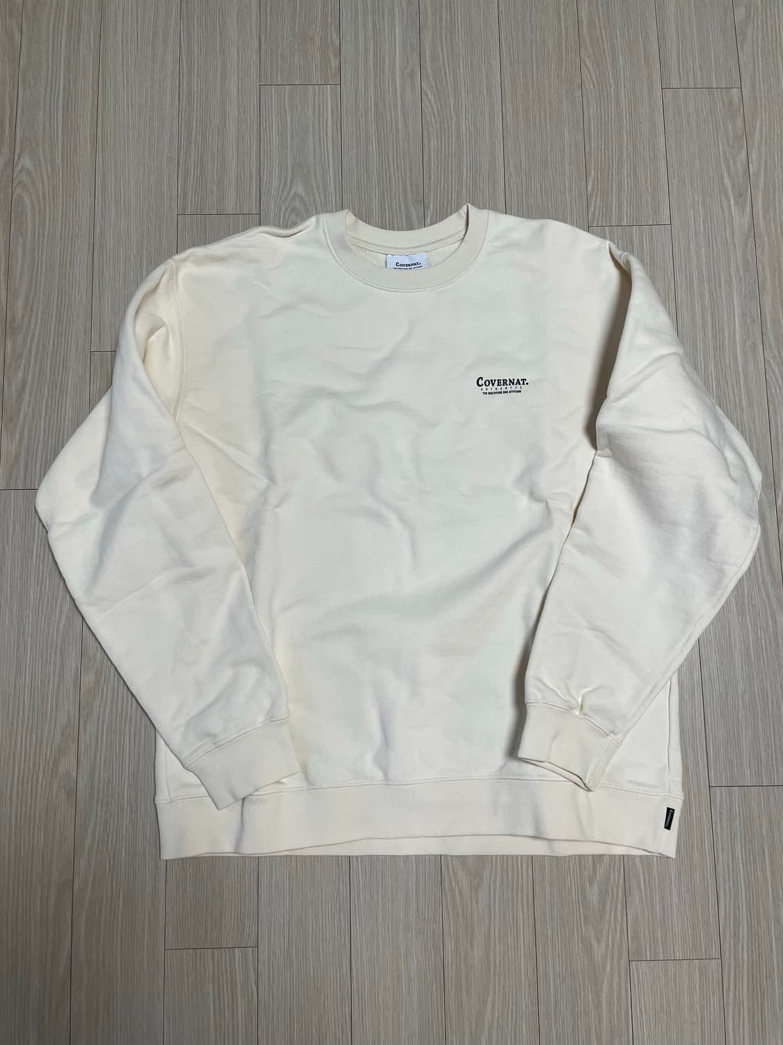 커버낫 맨투맨 아이보리 상품이미지2