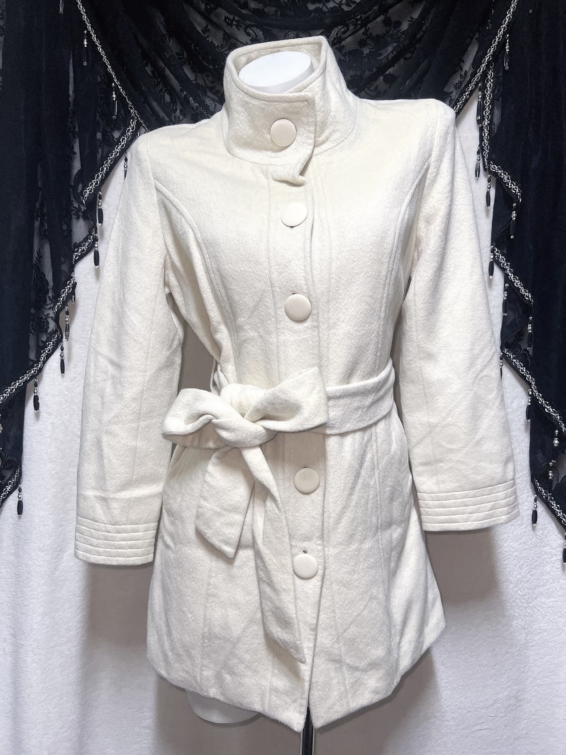 로맨틱갸루 로걀 라떼 달천 아이보리 모직코트 자켓 리즈리사깔 삿포로 핀터 상품이미지7