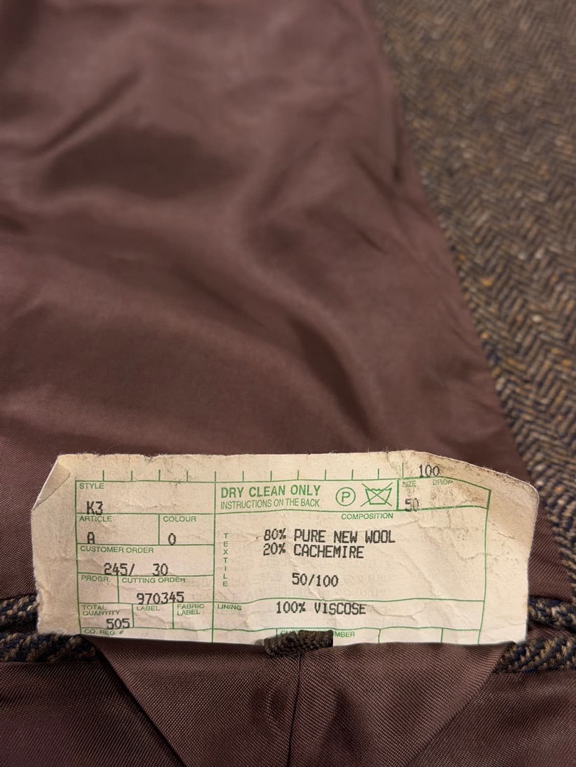 Gino Pini 지노 피니 테일러드 자켓 105 상품이미지8