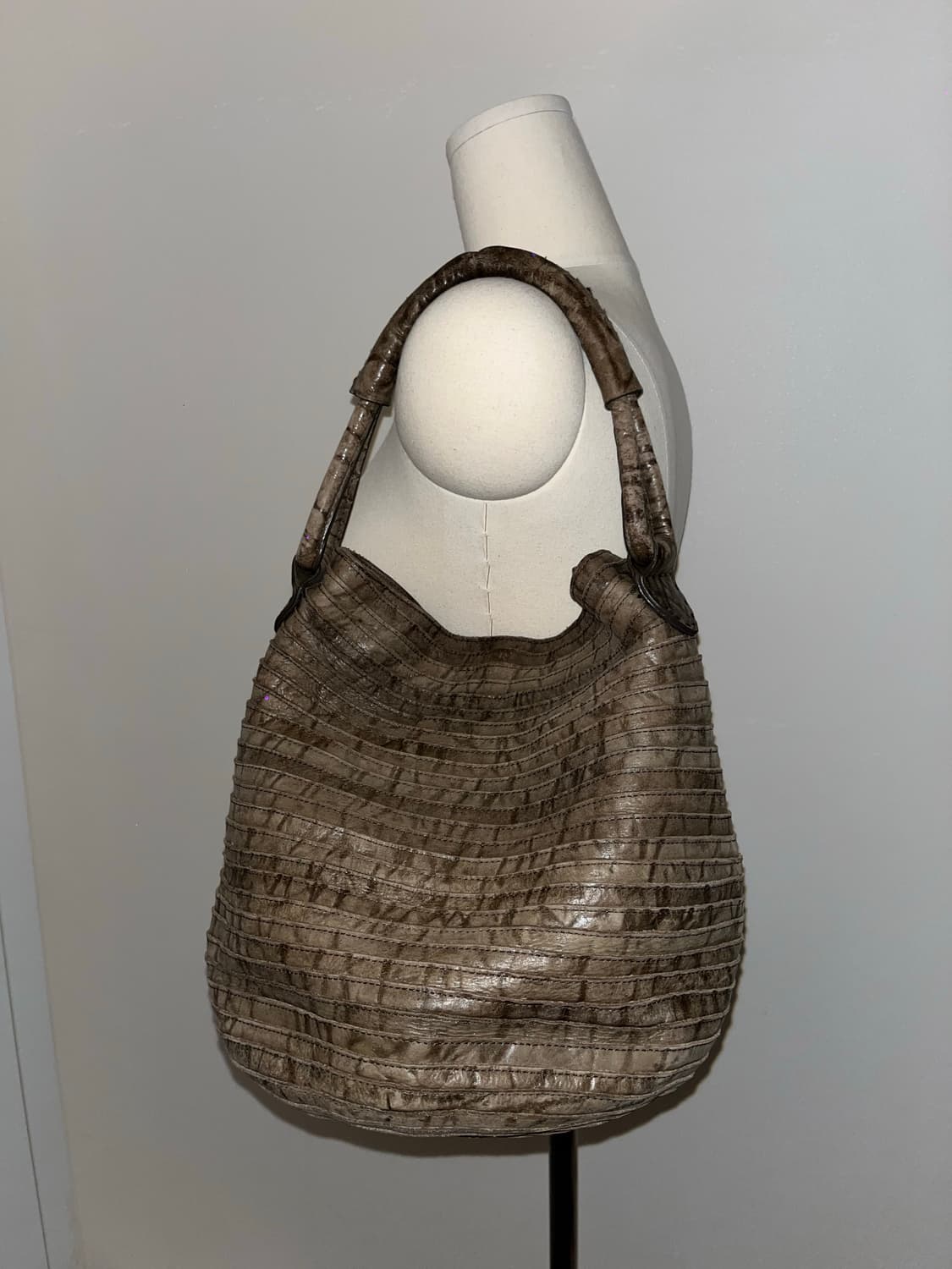 Japanese vintage beige shoulder bag 상품이미지2