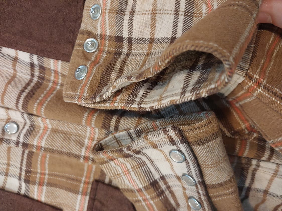 out of sight 웨스턴 플란넬 헌팅 셔츠 90~95 체감 상품이미지4