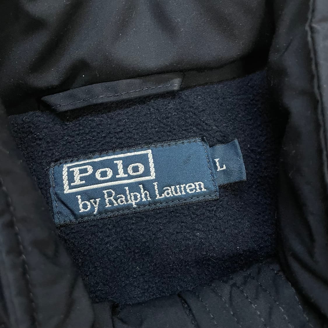폴로 랄프로렌 포니 로고 폴리쉘 페리 점퍼 자켓 네이비 상품이미지3