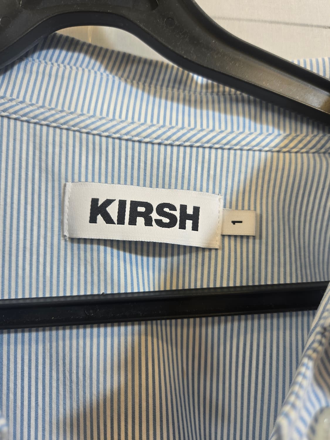 키르시 스트라이프 반팔 셔츠 원피스 상품이미지2