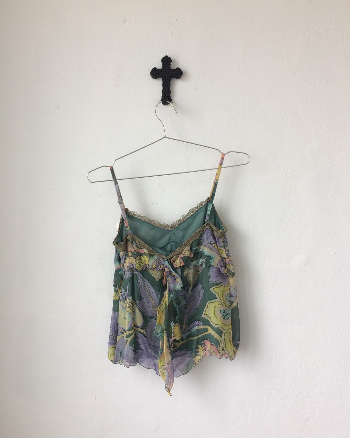 Pattern lace trimming sleeveeless 상품이미지3