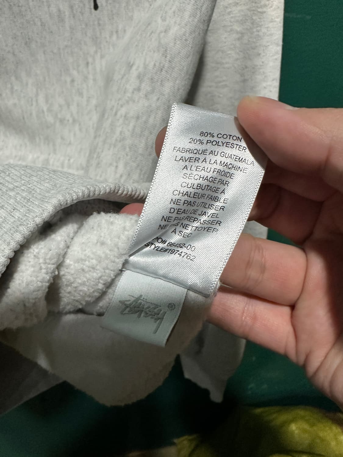 스투시 후드집업 그레이 100사이즈 상품이미지4