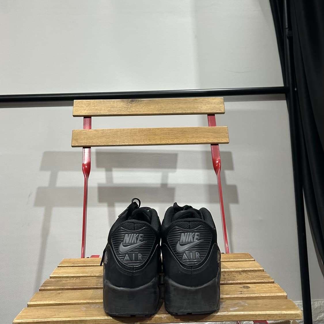 285) 나이키 운동화 남성 남자 신발 에어맥스90 올블랙 상품이미지4