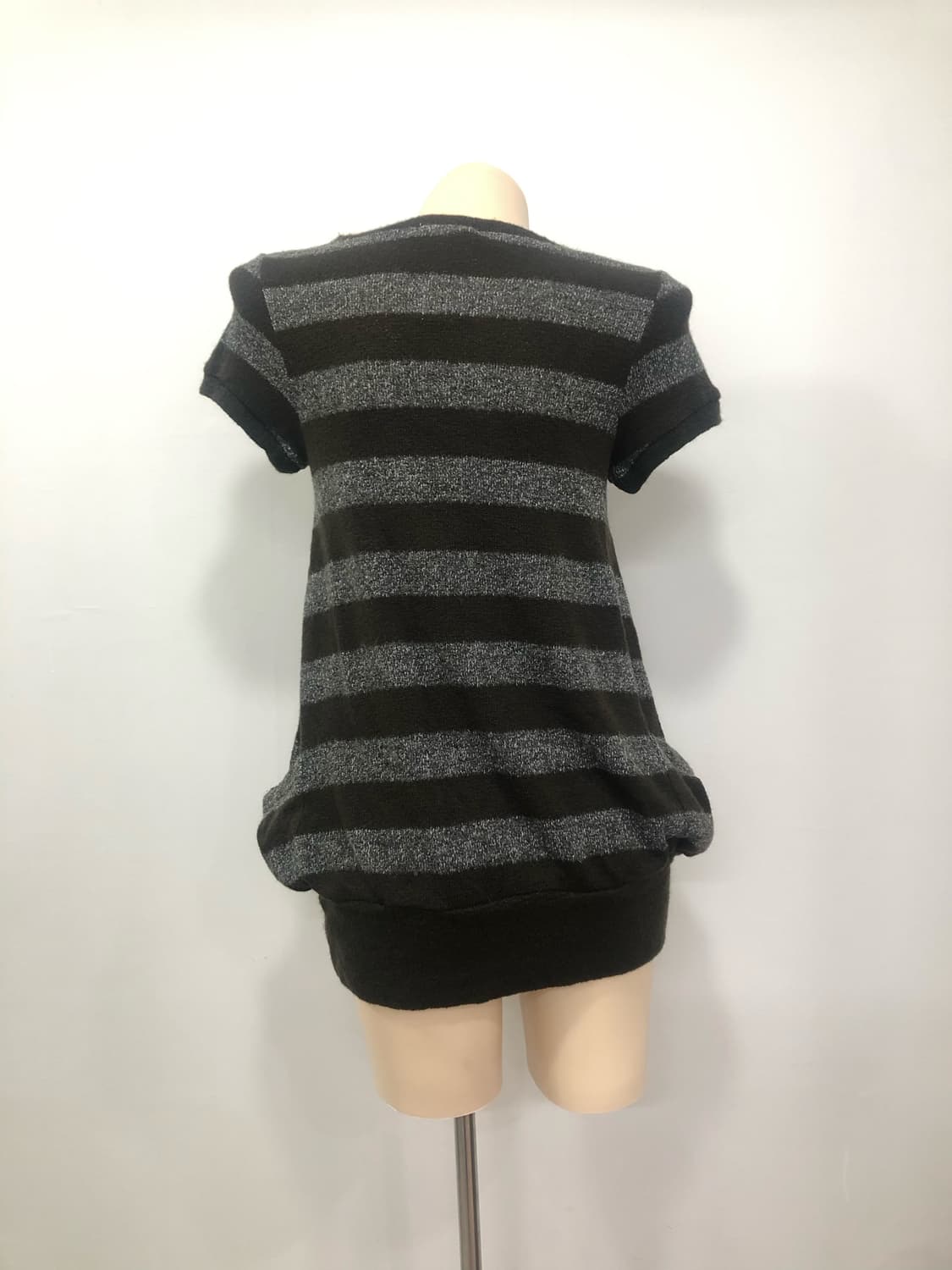 pocket striped short sleeve knit top 상품이미지2