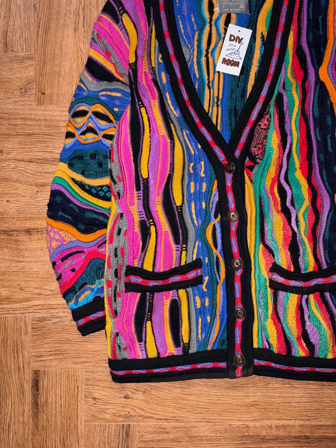 쿠지 케이블 가디건 상품이미지5