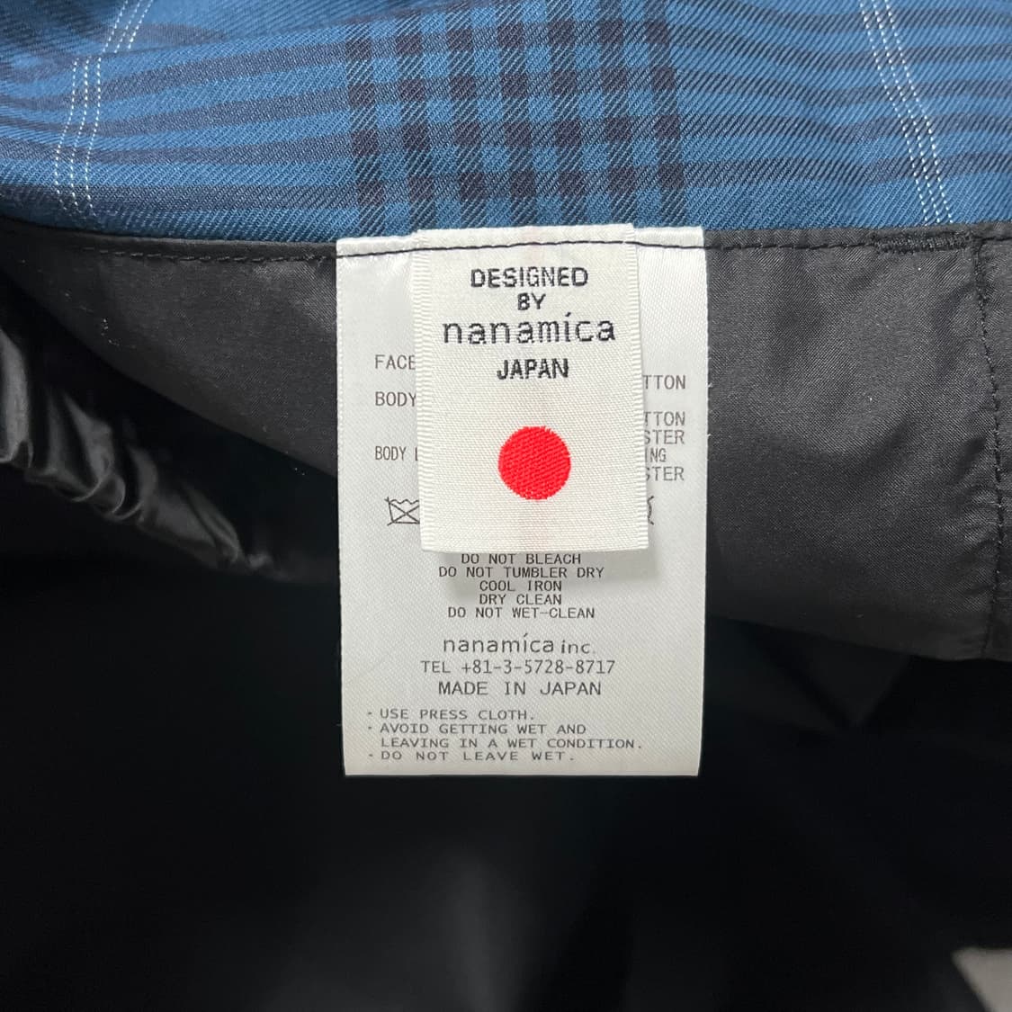 L 나나미카 고어텍스 블랙 코튼 자켓 상품이미지5