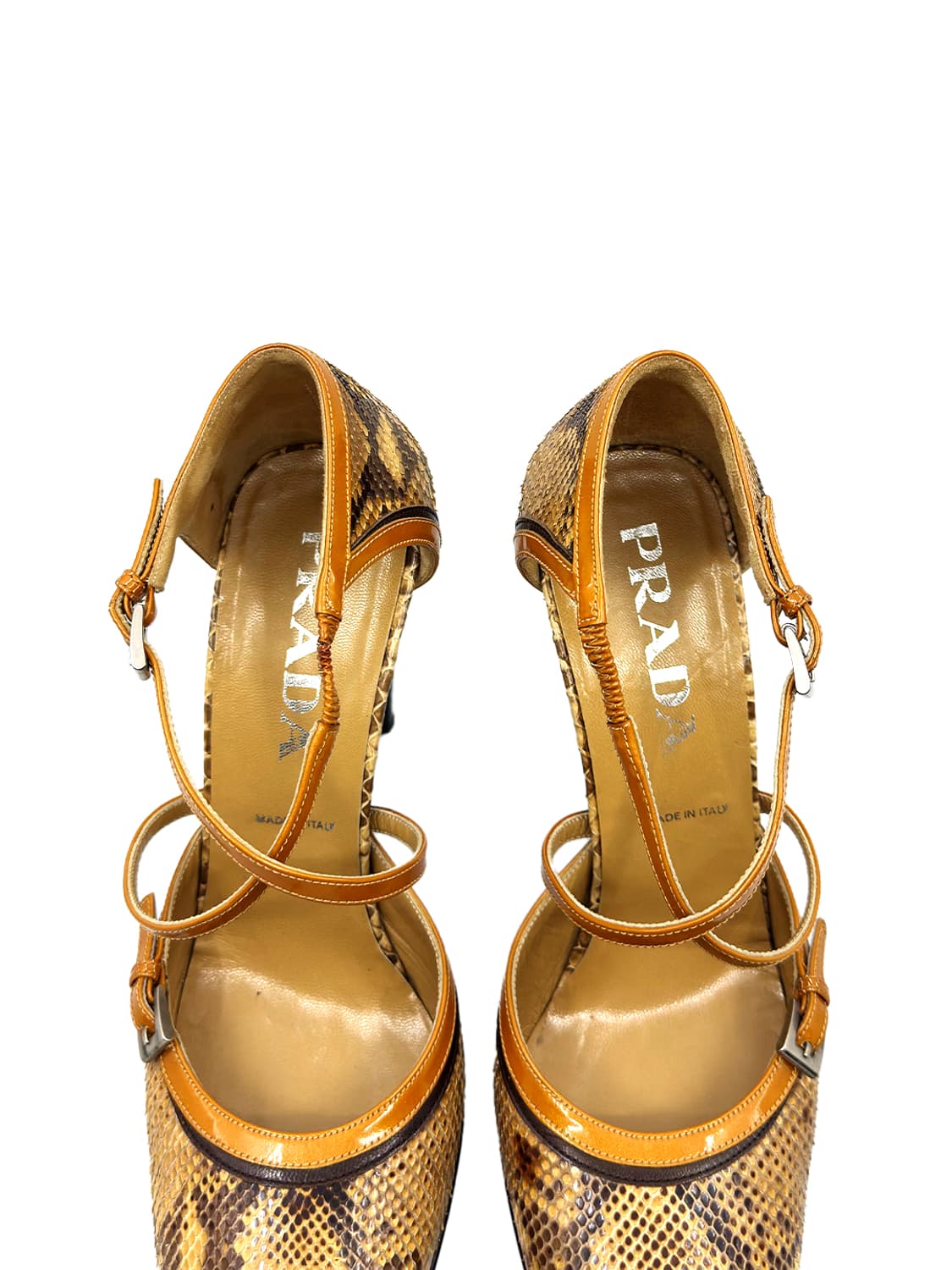 Prada Python Leather Strap Pumps/ 36.5 상품이미지5