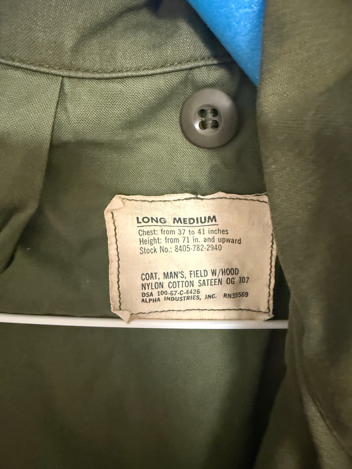 알파인더스트리 M65 필드 자켓 미디움롱 2세대 상품이미지3