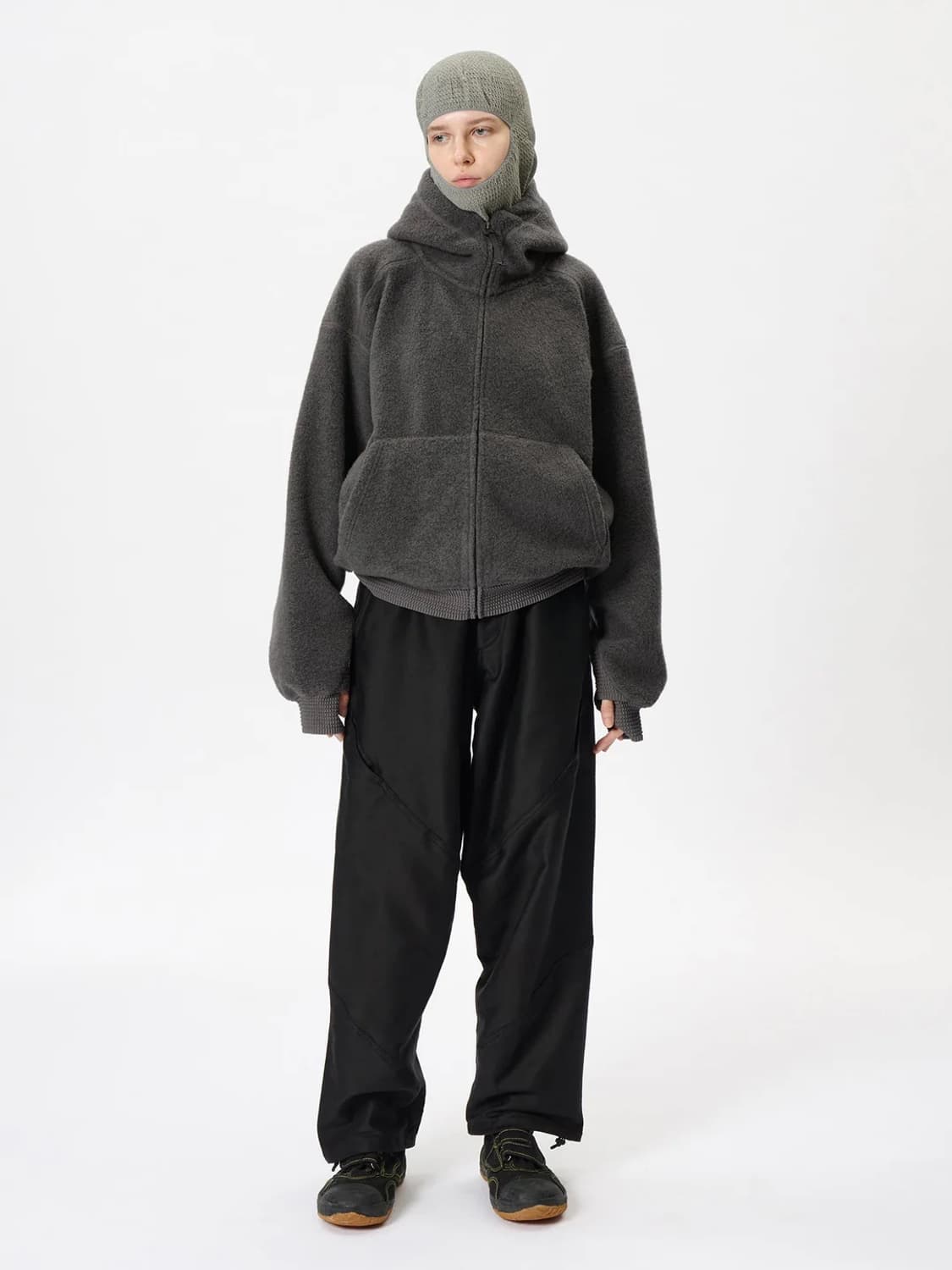 [5] 골드윈 제로 울 플리스 후디 다크라바 색상 상품이미지2