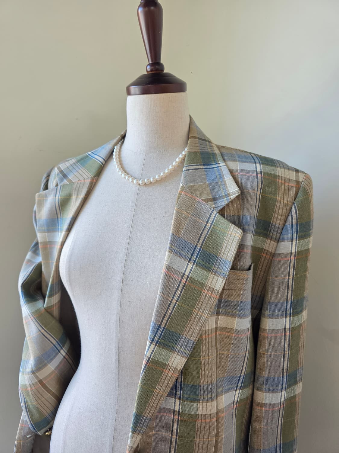 Burberrys 올드 버버리 각인버튼 체크 패턴 자켓 상품이미지2