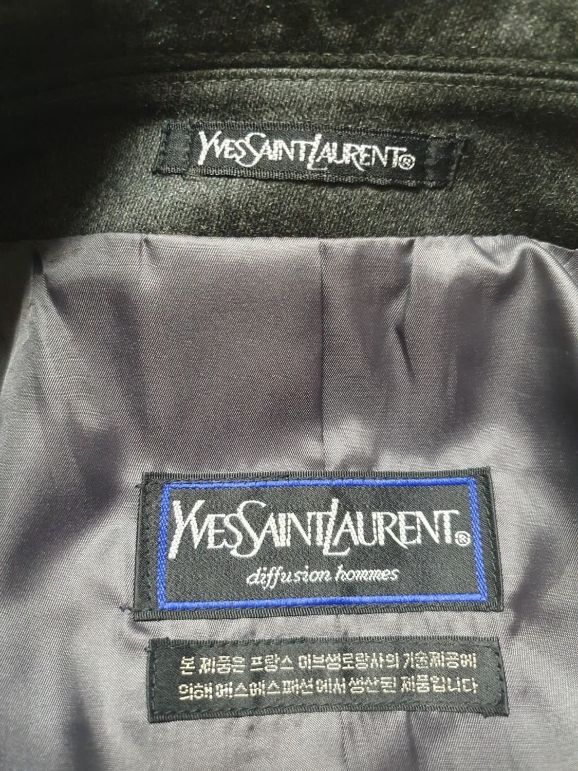 입생로랑 YSL 디퓨전옴므 차콜 클래식 롱코트 100 상품이미지8