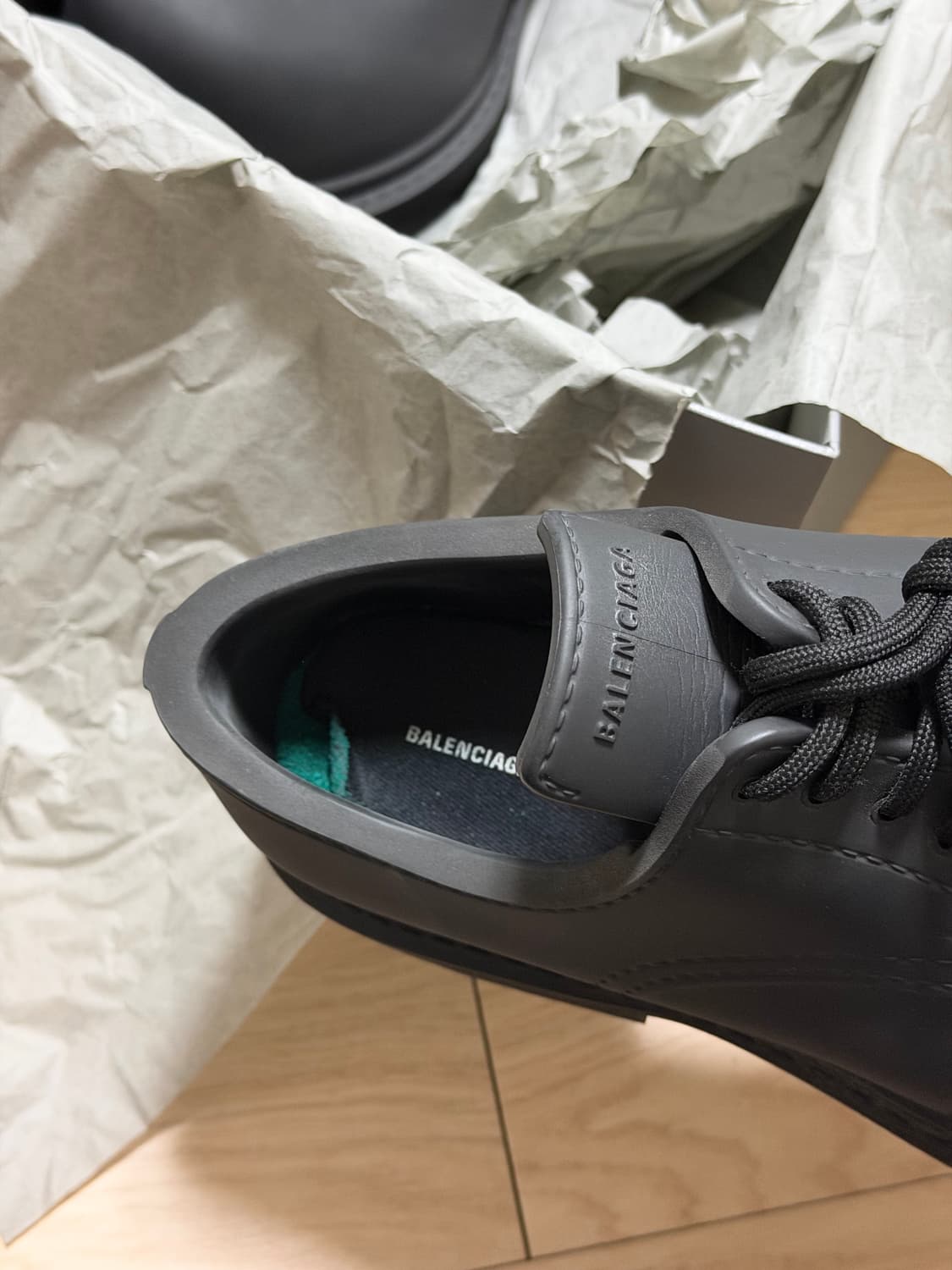 (42)발렌시아가 스테로이드 더비 블랙 상품이미지6